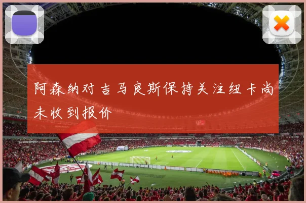 阿森纳对吉马良斯保持关注纽卡尚未收到报价